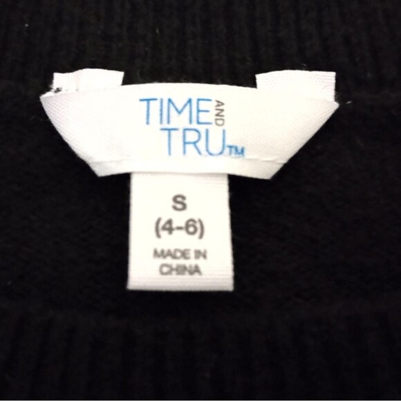 NWT Time and Tru Faux Layered Sweater Top Size Small 4-6 - Picture 4 of 7